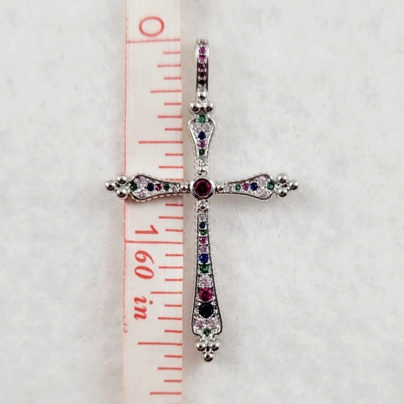 Sterling Silver Cross Pendant - Picture 3 of 8